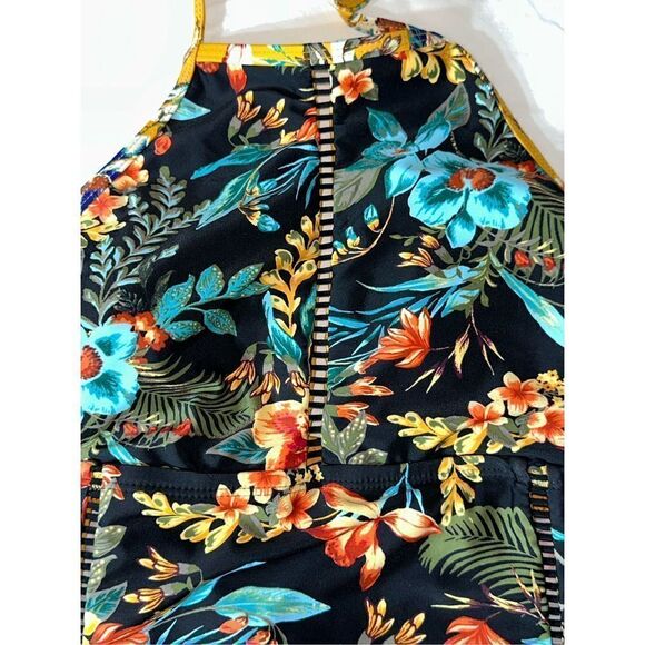 Time and Tru hawaiian floral tankini top size M - Picture 3 of 5